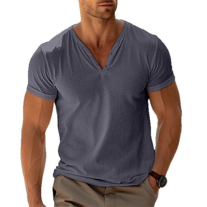 Levi | Herren Henley Shirt mit Knopfleiste