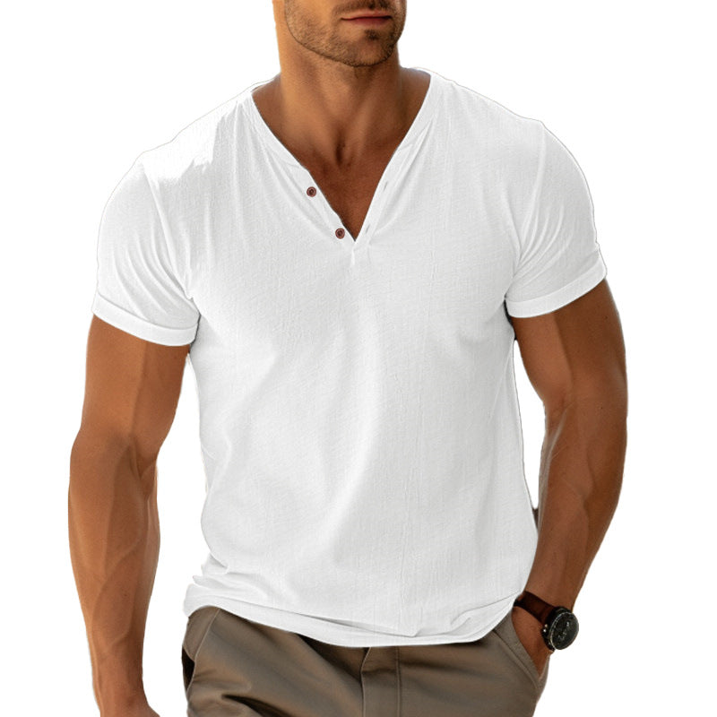 Levi | Herren Henley Shirt mit Knopfleiste
