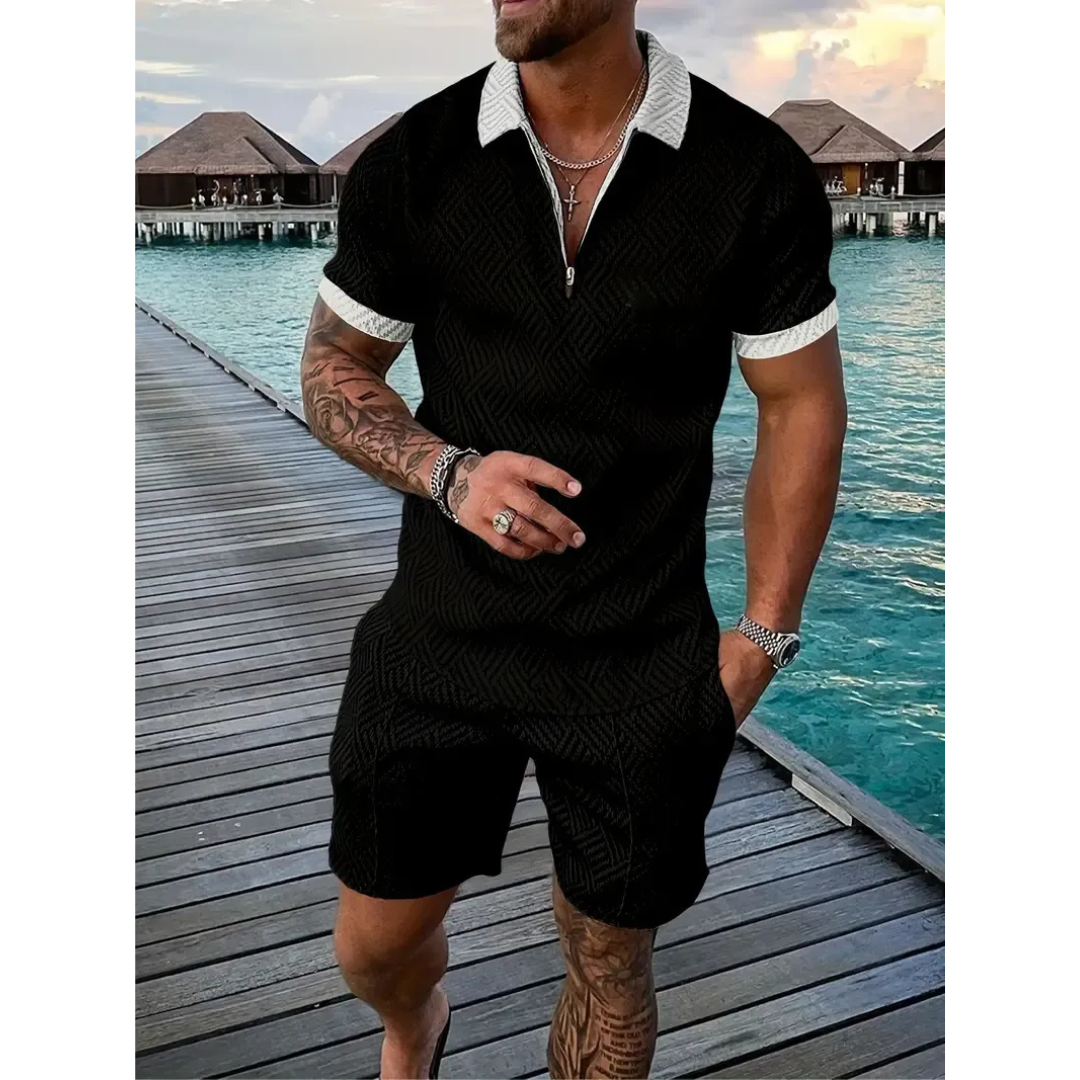 Lio | Herren Sommerliches Polo Shorts Set