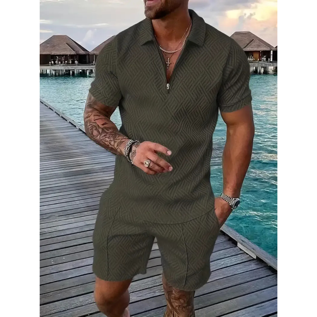 Lio | Herren Sommerliches Polo Shorts Set