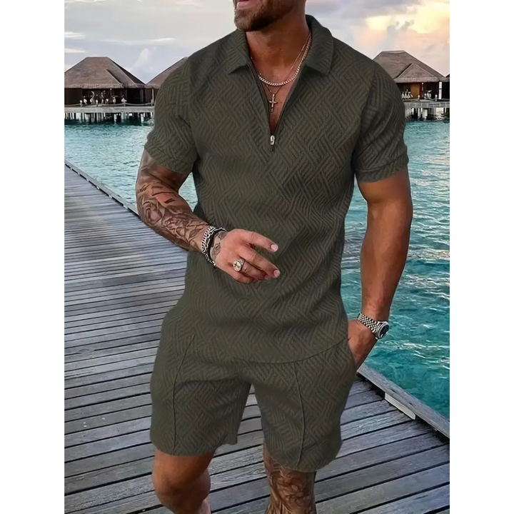 Lio | Herren Sommerliches Polo Shorts Set