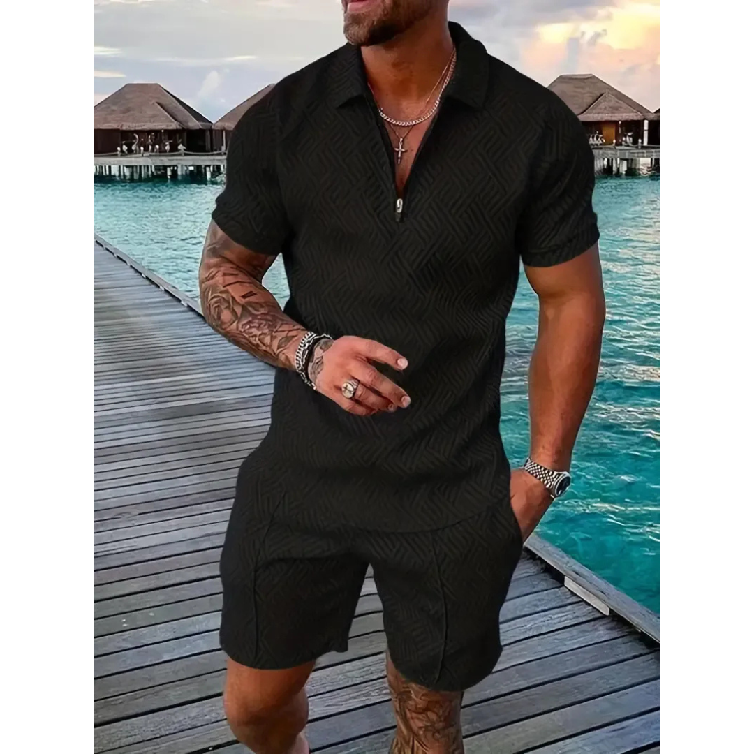 Lio | Herren Sommerliches Polo Shorts Set