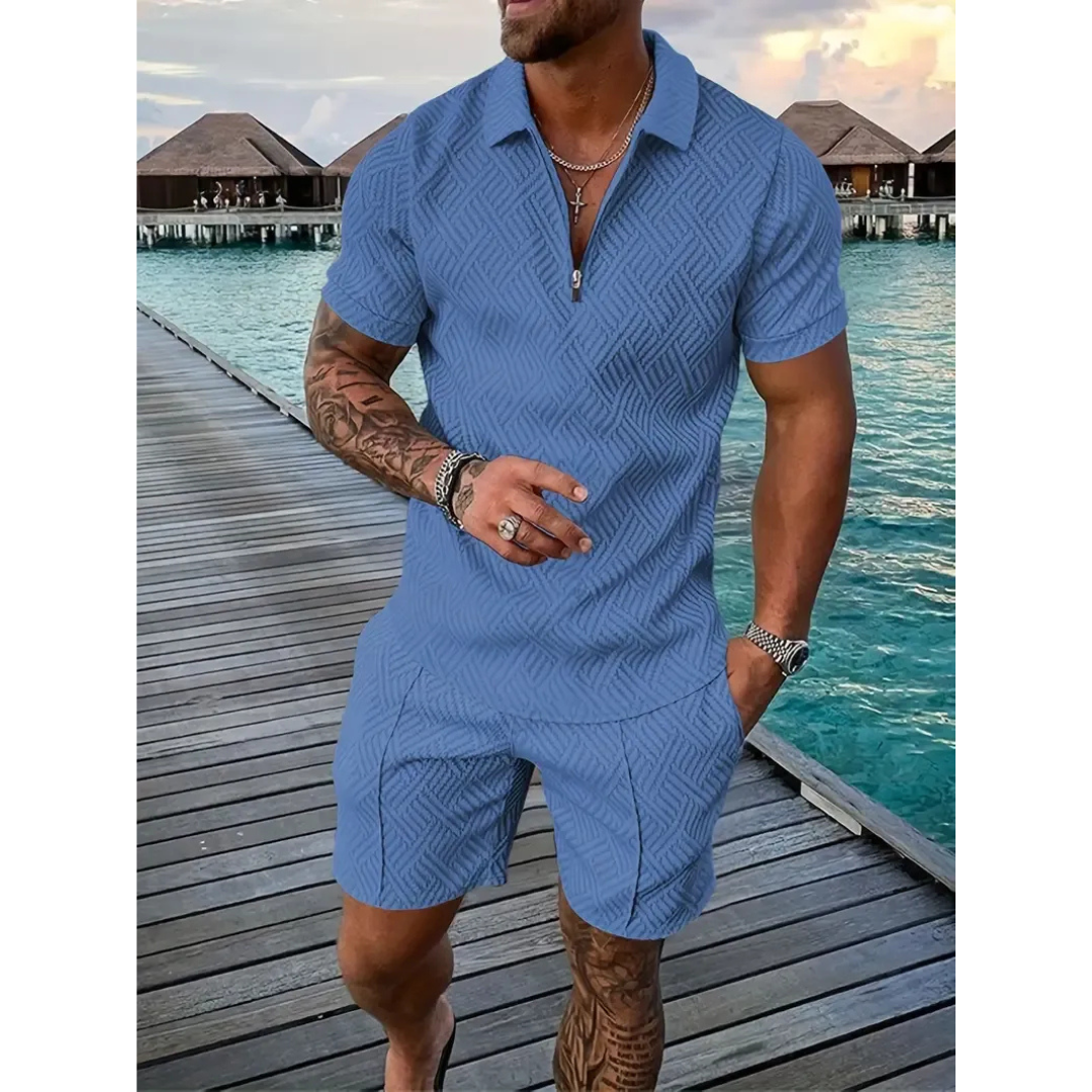 Lio | Herren Sommerliches Polo Shorts Set