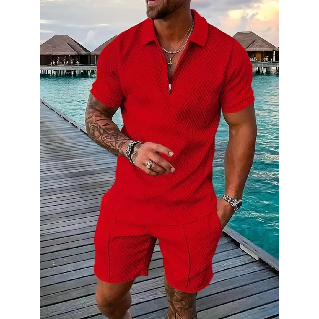 Lio | Herren Sommerliches Polo Shorts Set