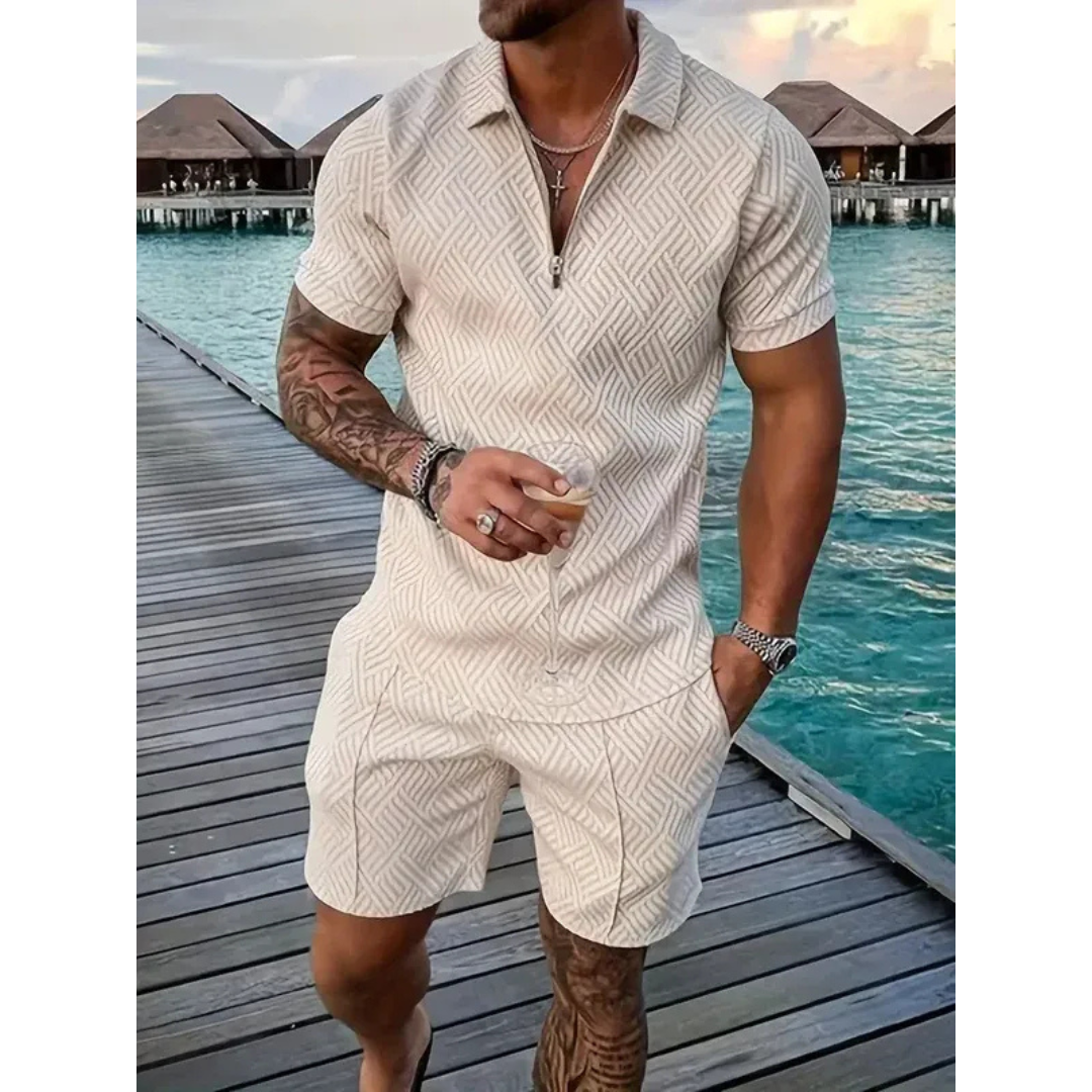 Lio | Herren Sommerliches Polo Shorts Set