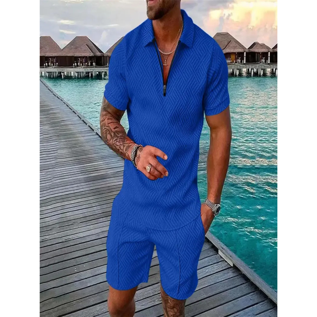 Lio | Herren Sommerliches Polo Shorts Set