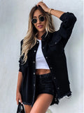Liska | Damen Jacke mit Umlegekragen, Knopfleiste und Klappentaschen