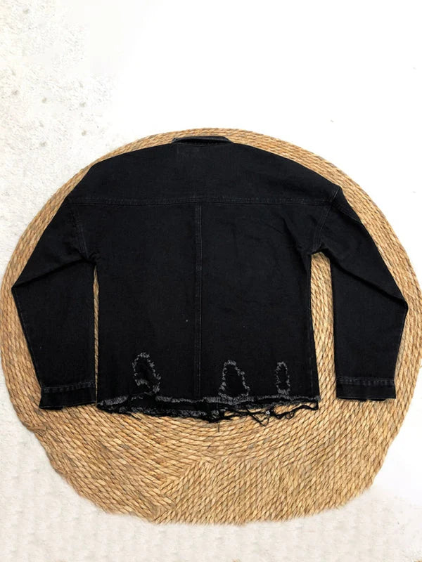 Liska | Damen Jacke mit Umlegekragen, Knopfleiste und Klappentaschen