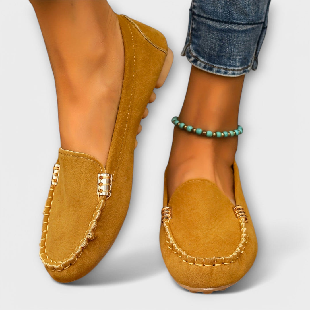 Loafer Damen im Slipper-Schnitt mit Runder Kappe