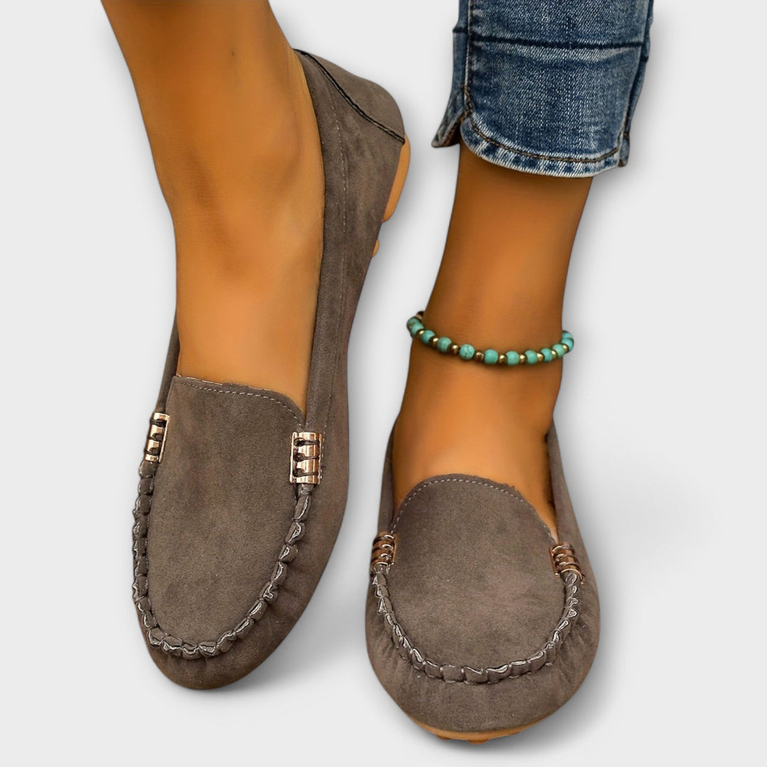 Loafer Damen im Slipper-Schnitt mit Runder Kappe