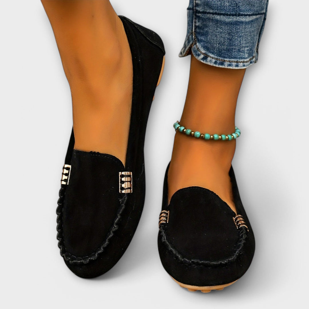 Loafer Damen im Slipper-Schnitt mit Runder Kappe