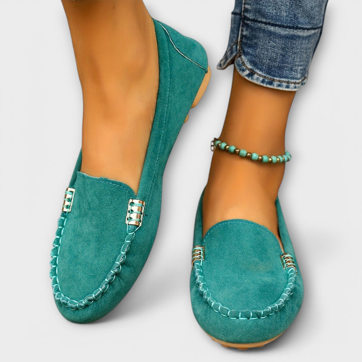 Loafer Damen im Slipper-Schnitt mit Runder Kappe