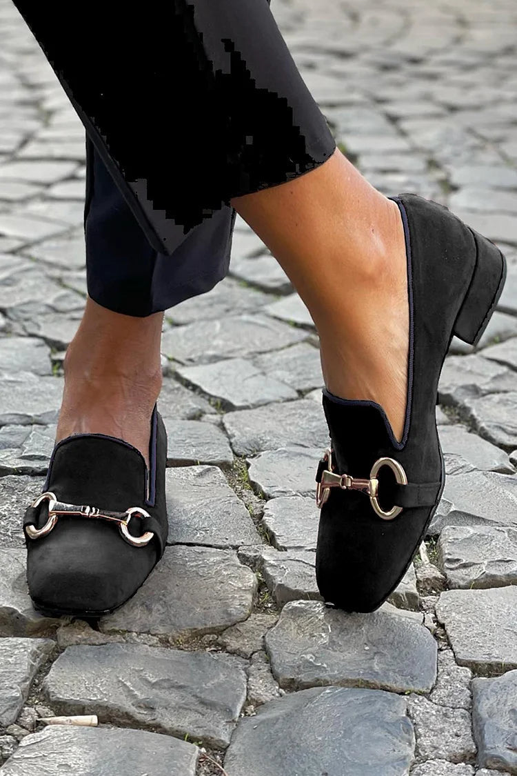 Loafer Damen mit Goldfarbener Zierspange