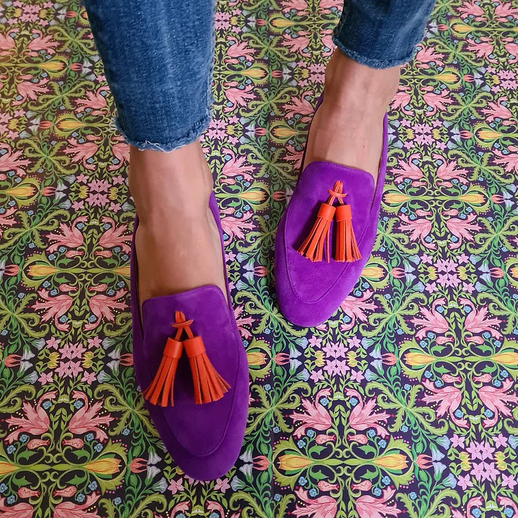 Loafer Damen mit Quasten und Flacher Sohle
