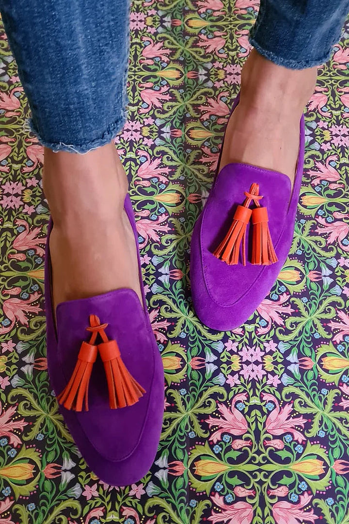 Loafer Damen mit Quasten und Flacher Sohle