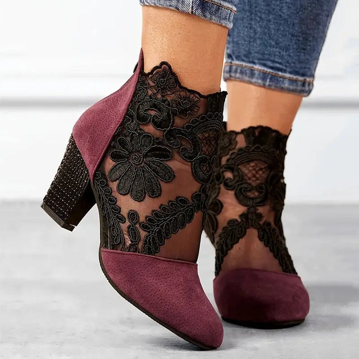 Léontine | Elegante Stiefeletten mit Blockabsatz