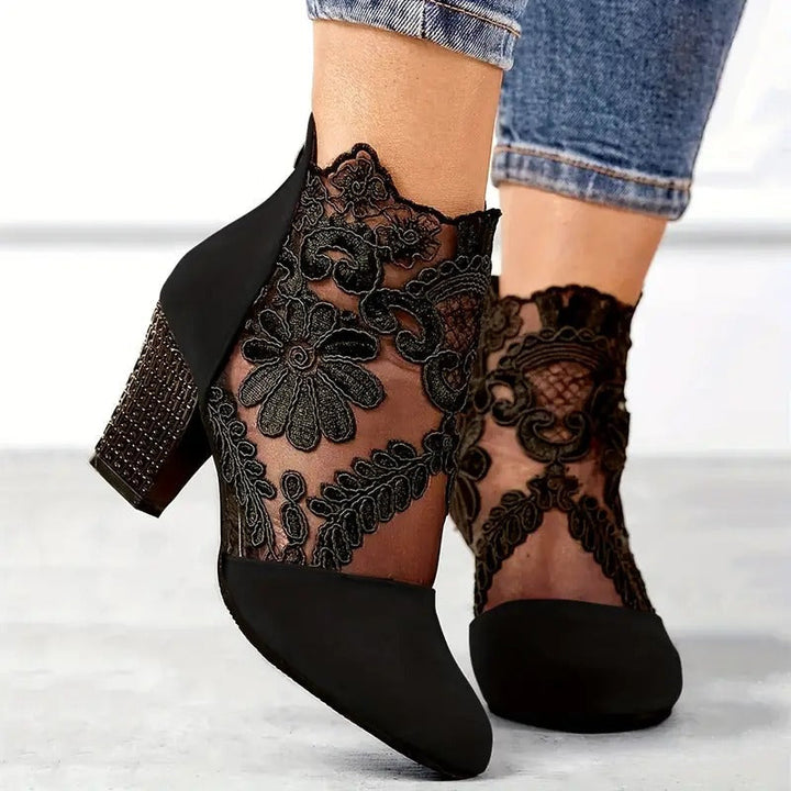Léontine | Elegante Stiefeletten mit Blockabsatz