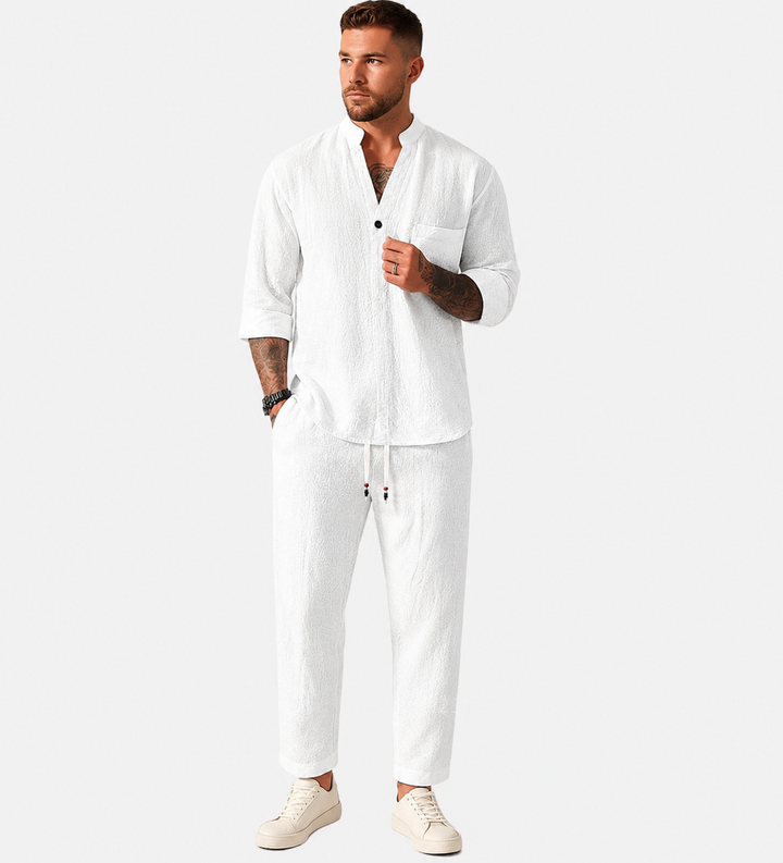 Lorenz | Herren Freizeitanzug Set Langarm Relaxed Fit