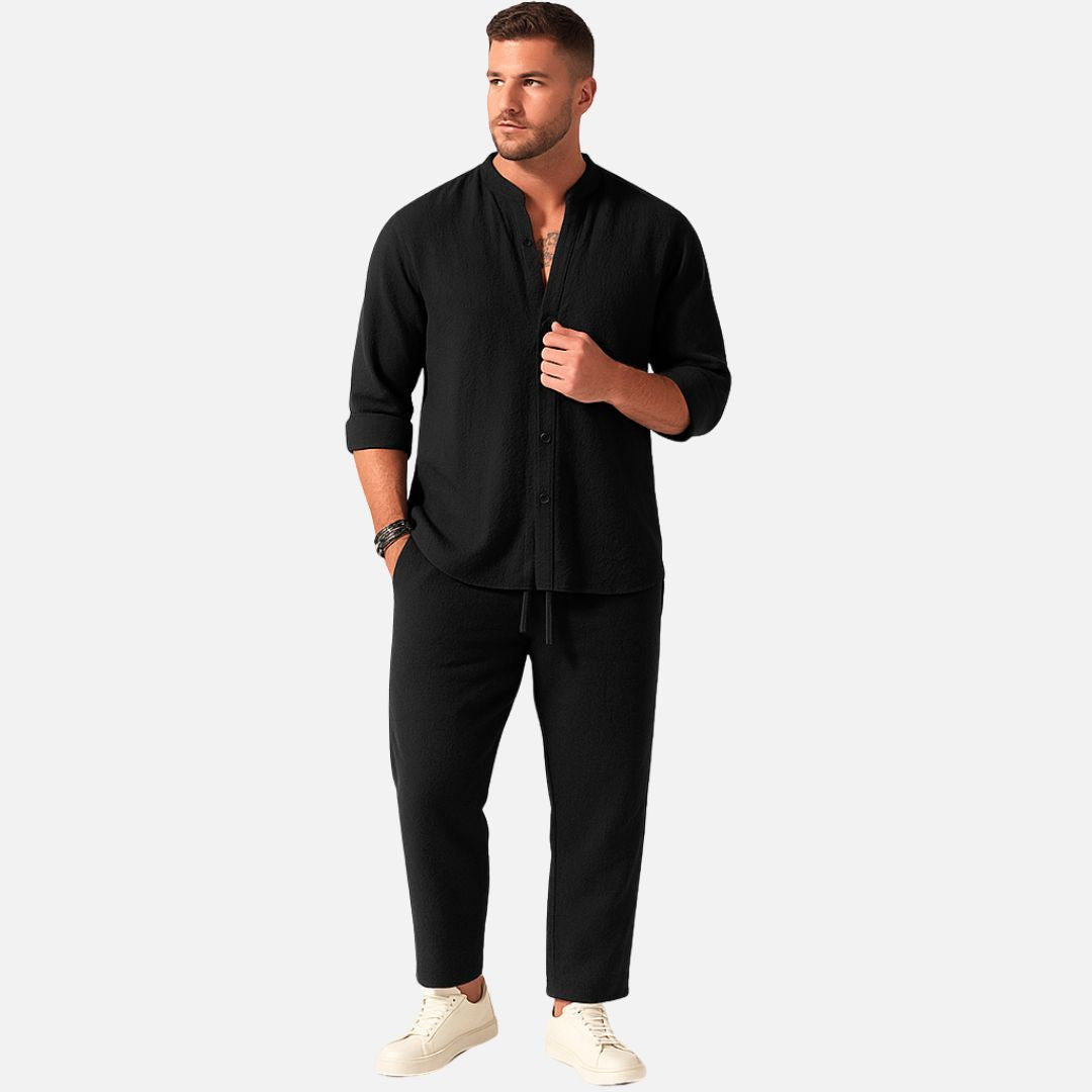 Lorenz | Herren Freizeitanzug Set Langarm Relaxed Fit