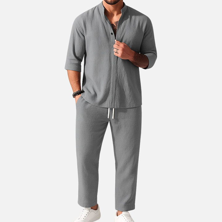 Lorenz | Herren Freizeitanzug Set Langarm Relaxed Fit