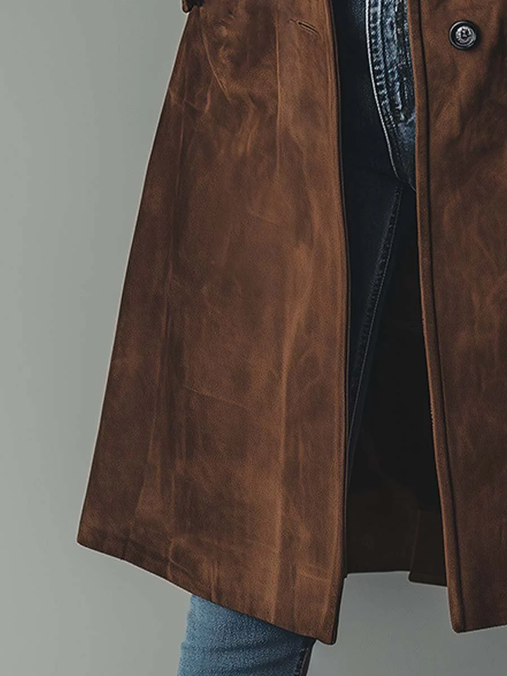 Lotta Damen Trenchcoat im Vintage-Stil mit taillierter Silhouette