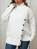 Lotte | Damen Strickpullover mit Rollkragen und überschnittenen Schultern