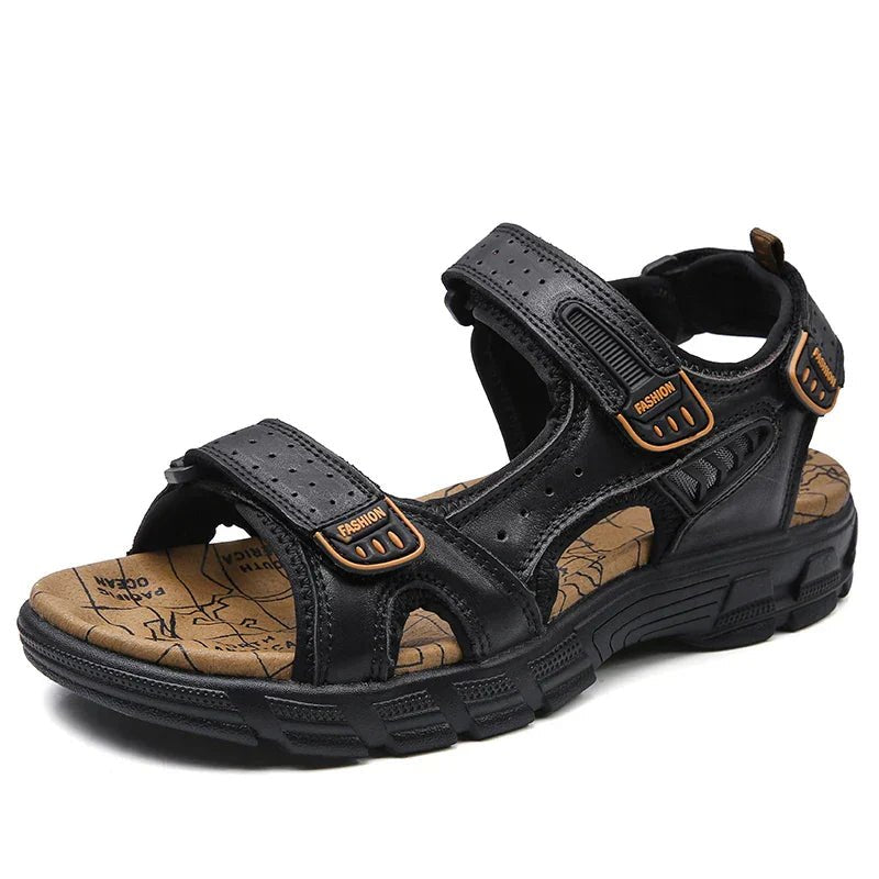 Lukas | Damen orthopädische Ledersandalen mit Klettverschluss