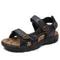 Lukas | Herren Orthopädische Ledersandalen mit Klettverschluss