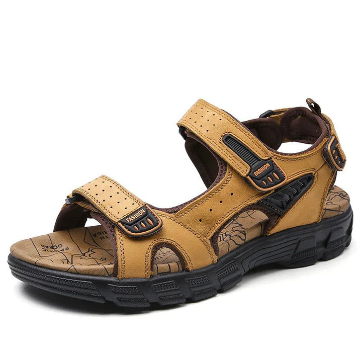 Lukas | Damen orthopädische Ledersandalen mit Klettverschluss