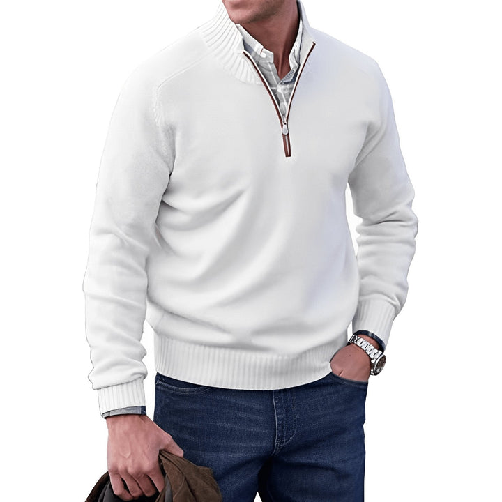 Lukas | Herren Zip Strickpullover