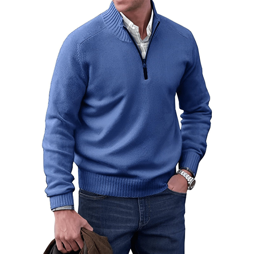 Lukas | Herren Zip Strickpullover