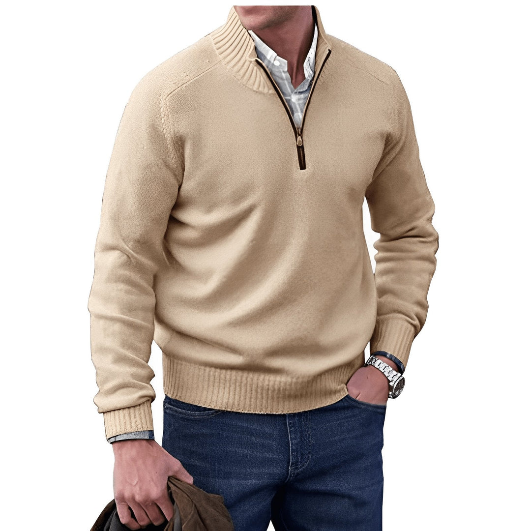 Lukas | Herren Zip Strickpullover