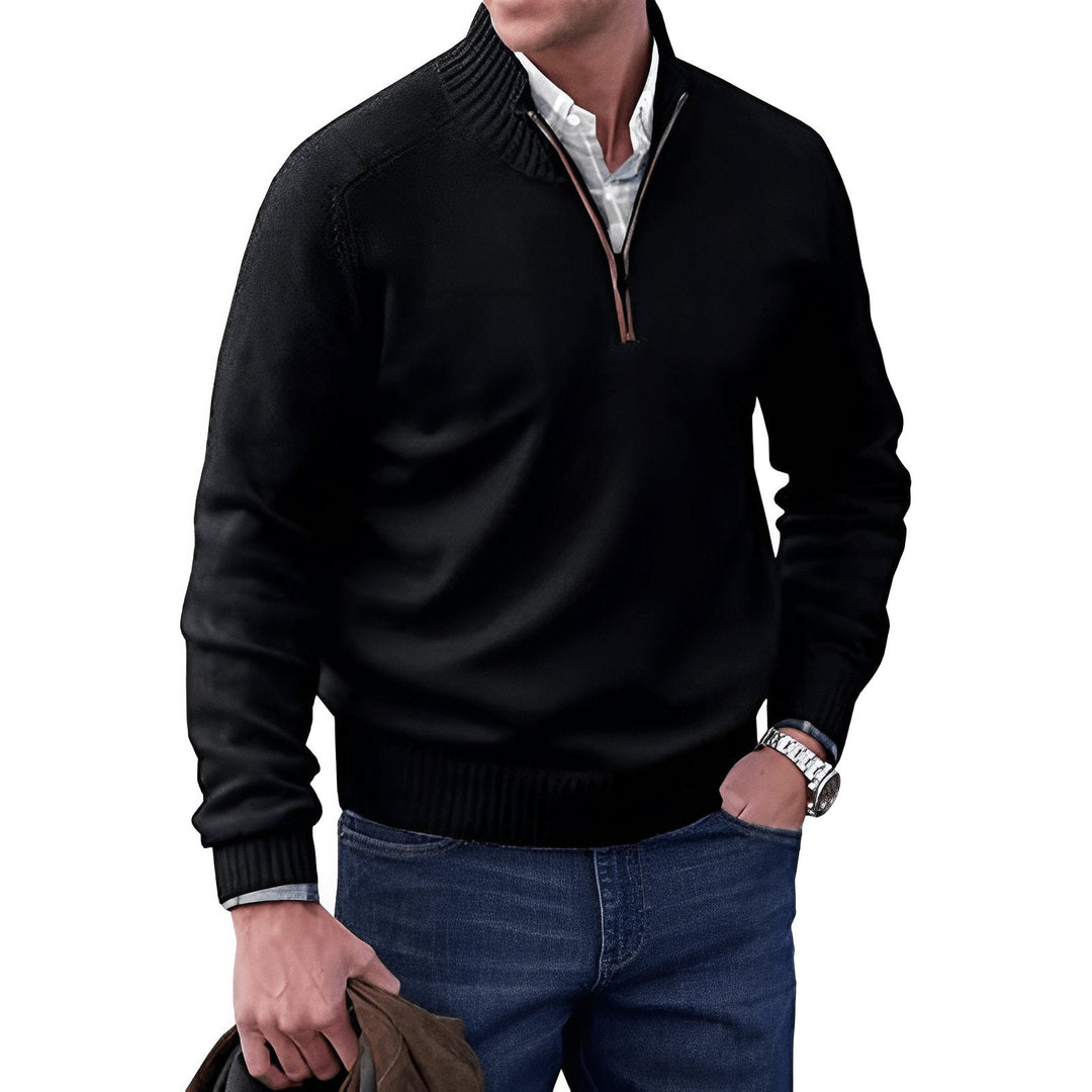 Lukas | Herren Zip Strickpullover