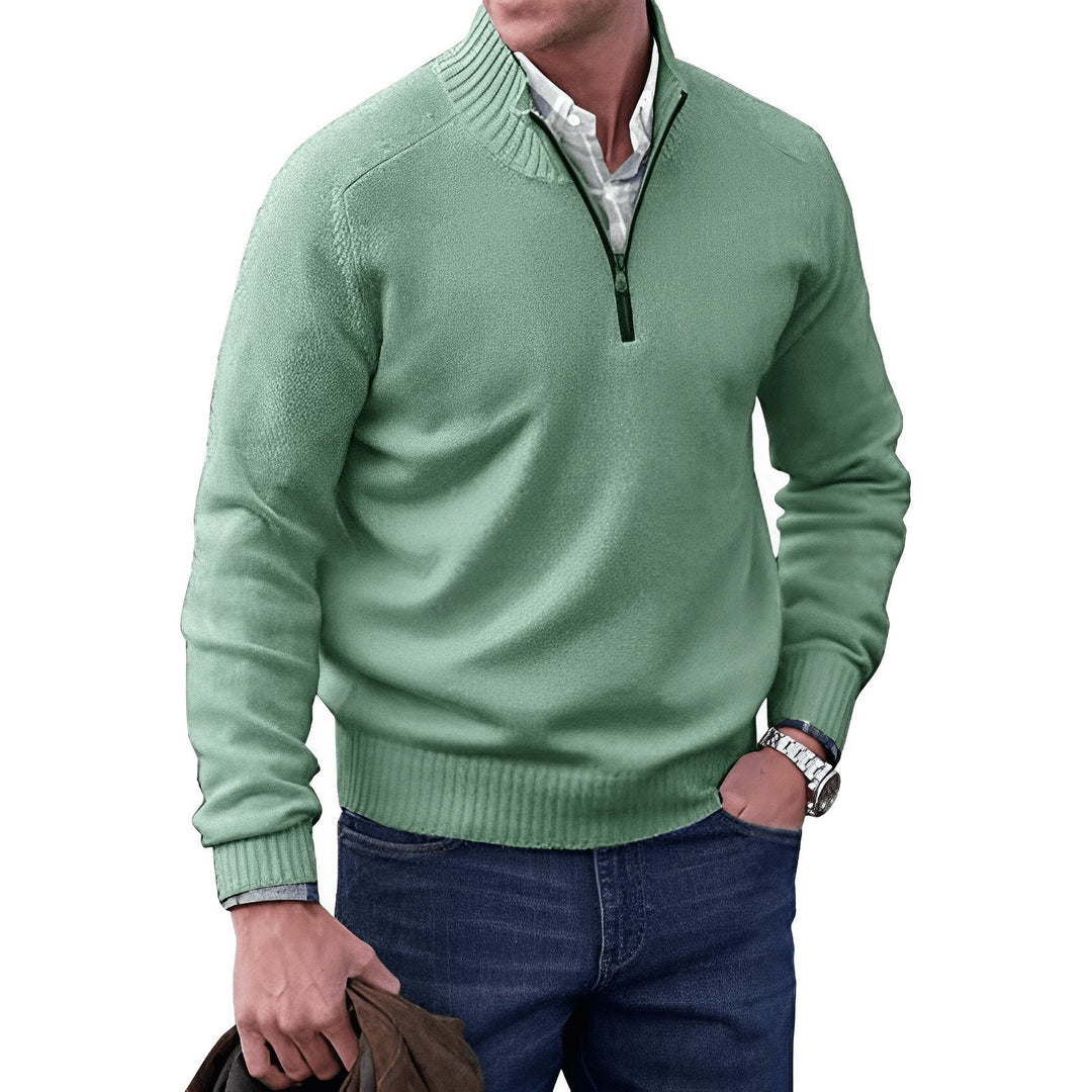 Lukas | Herren Zip Strickpullover