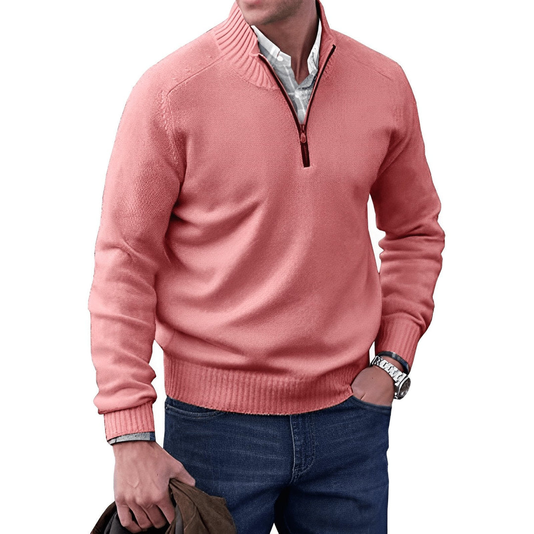 Lukas | Herren Zip Strickpullover