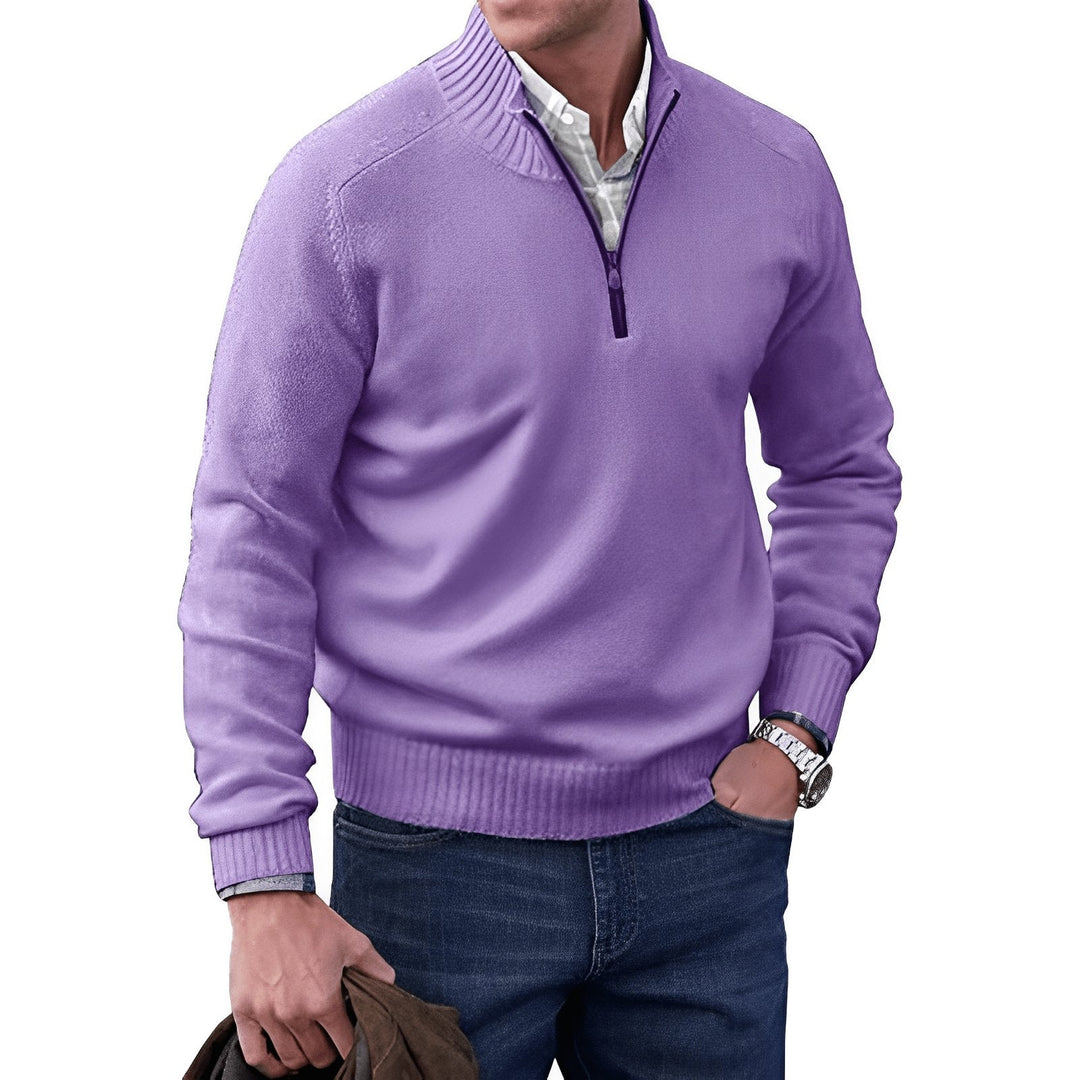 Lukas | Herren Zip Strickpullover
