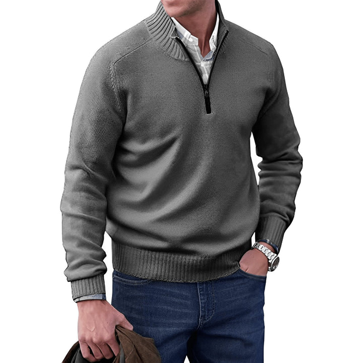 Lukas | Herren Zip Strickpullover