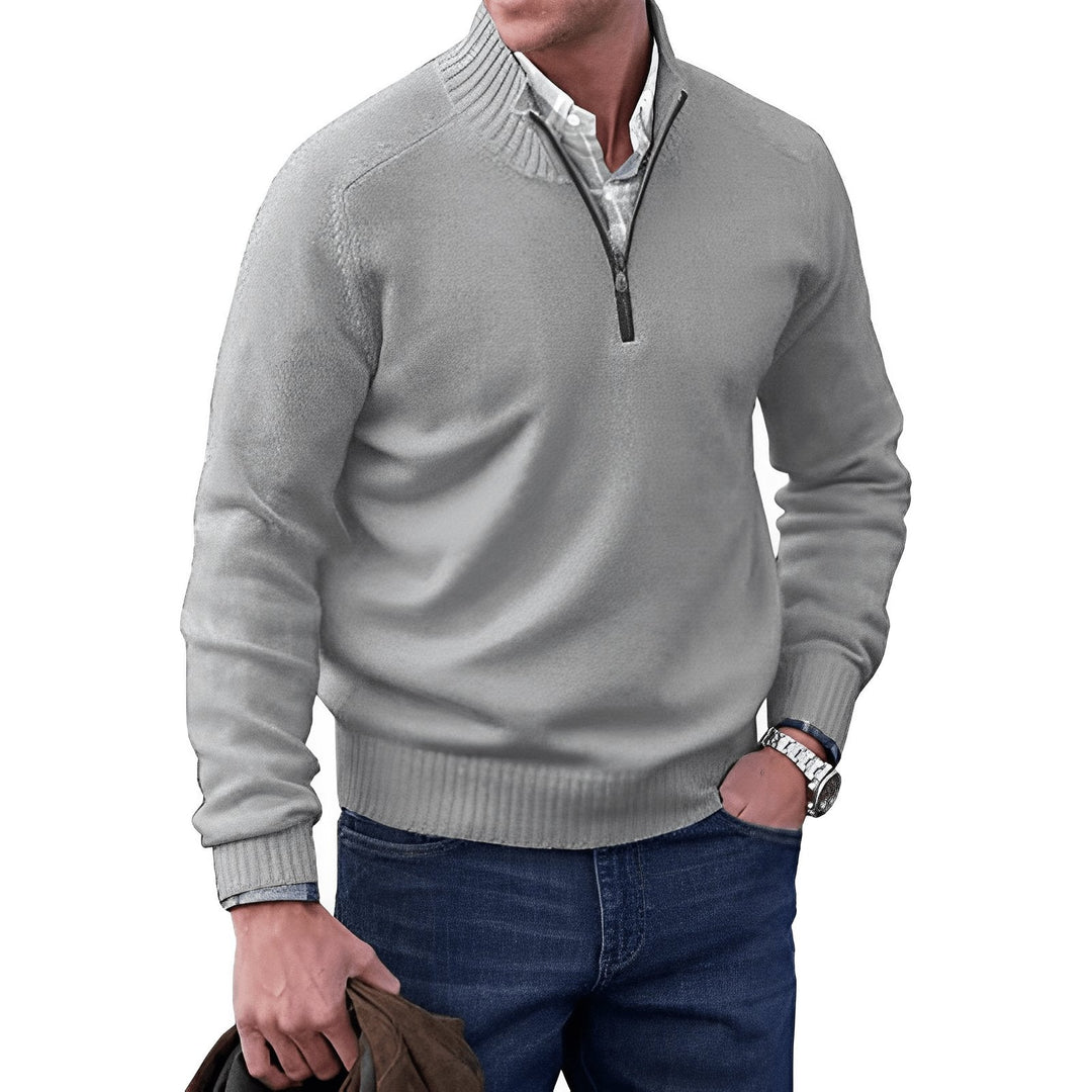 Lukas | Herren Zip Strickpullover