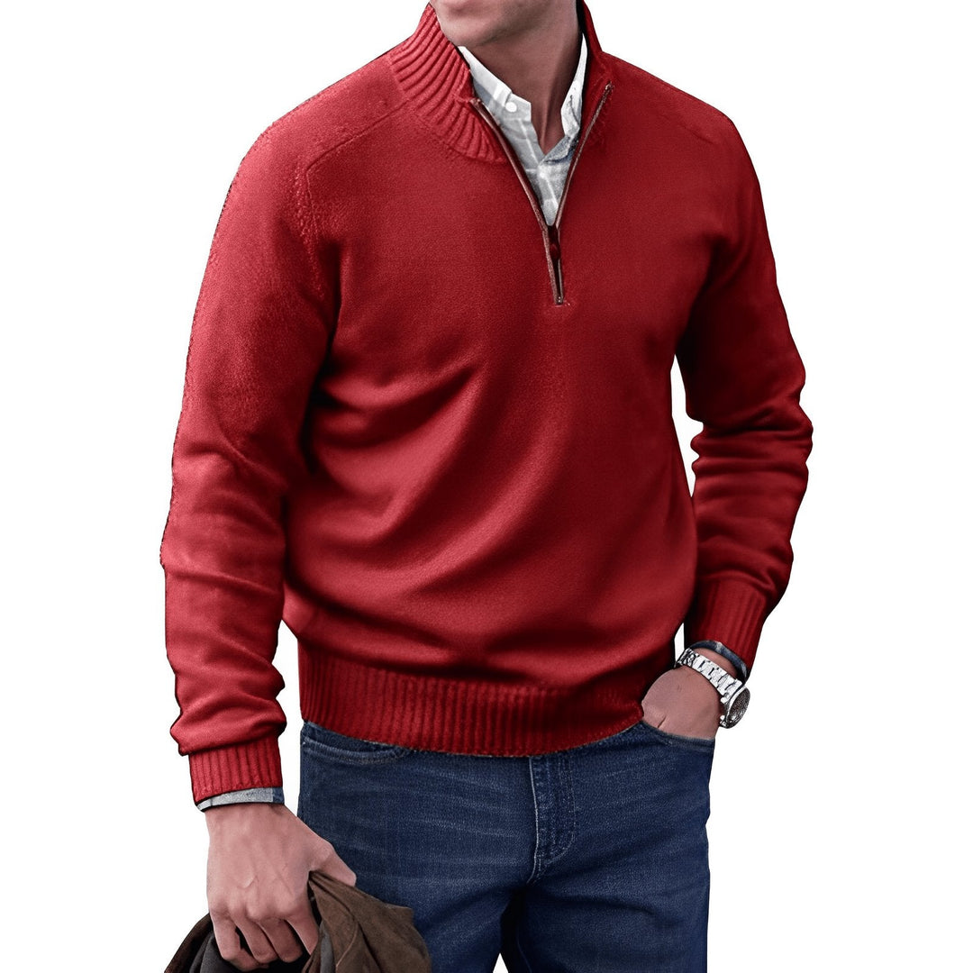 Lukas | Herren Zip Strickpullover