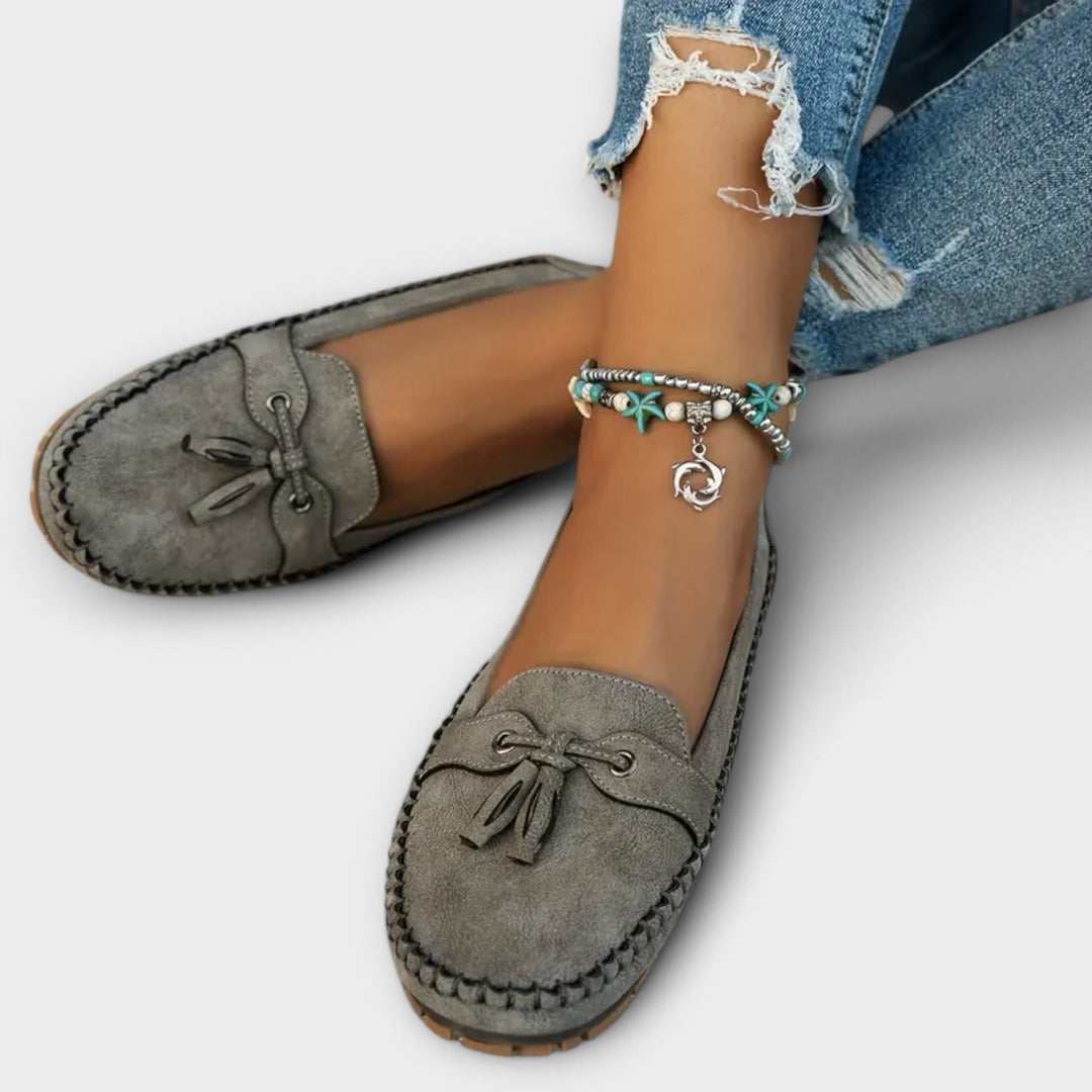 Luna | Wildleder Mokassin Loafer mit Quaste