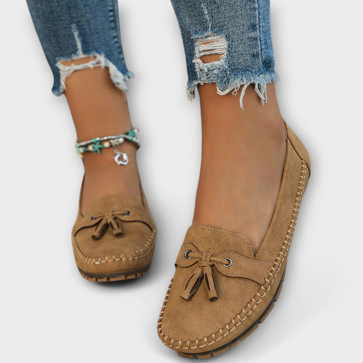 Luna | Wildleder Mokassin Loafer mit Quaste