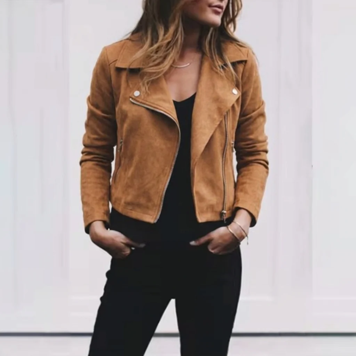 Magdalena | Cropped Jacke mit Kragen
