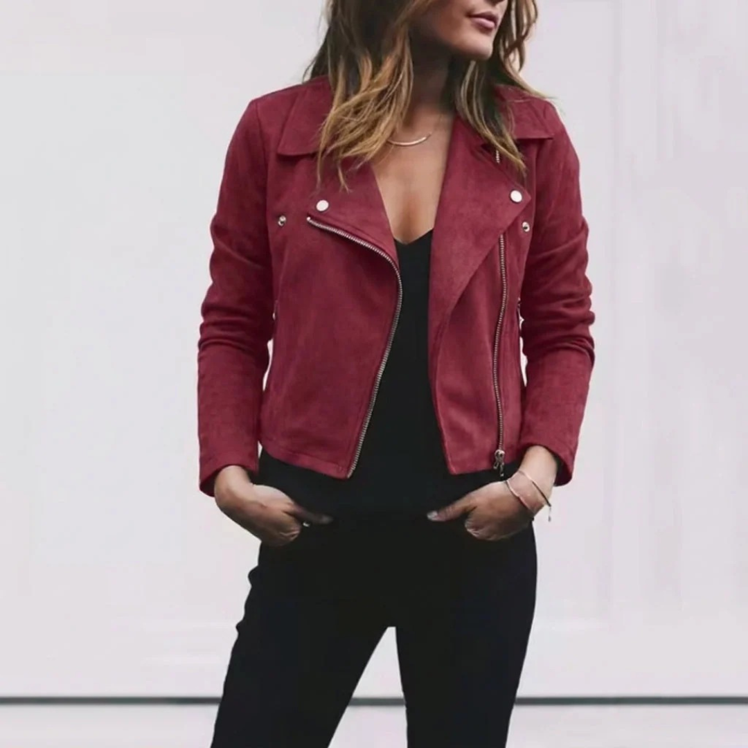 Magdalena | Cropped Jacke mit Kragen