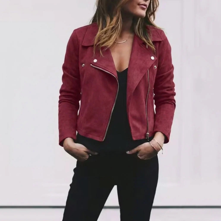 Magdalena | Cropped Jacke mit Kragen