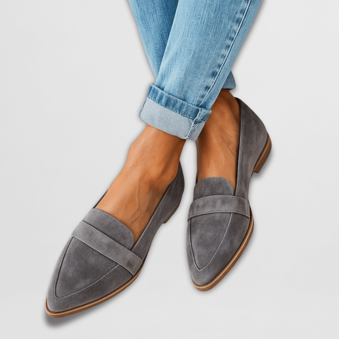 Magdalena | Spitz zulaufende Wildleder-Loafer