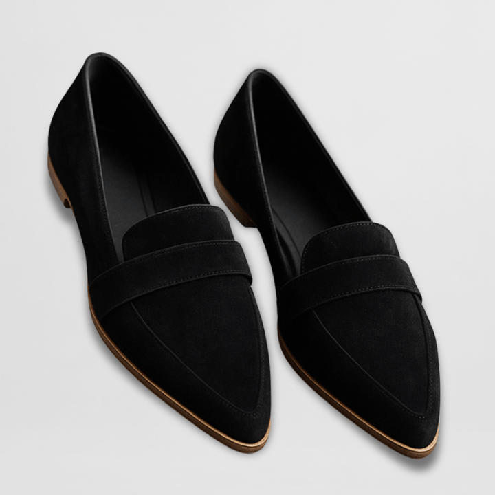 Magdalena | Spitz zulaufende Wildleder-Loafer