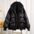 Malin | Damen Steppjacke mit Plüschkragen und lockerer Passform