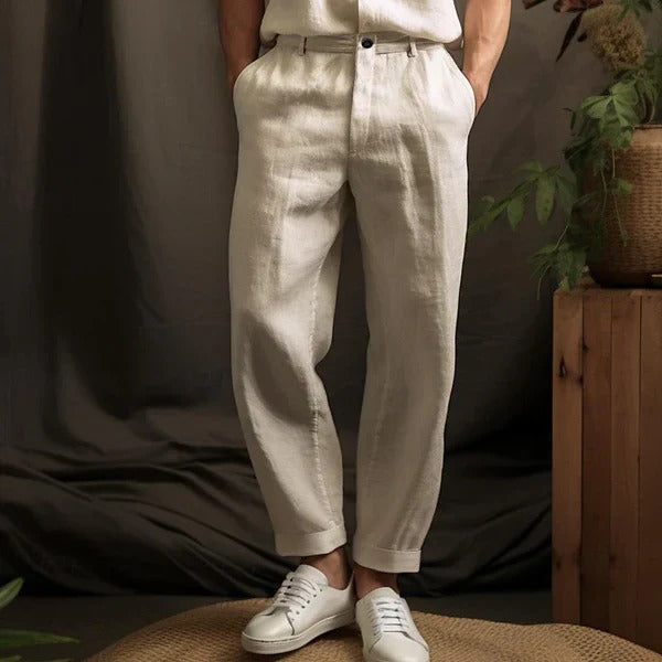 Malte | Herren Leichte Sommer Leinenhose