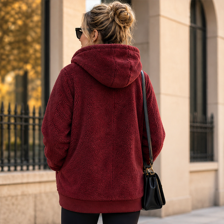 Mareike Damen Babytrage-Hoodie mit Kapuze und Reißverschluss-Einsatz