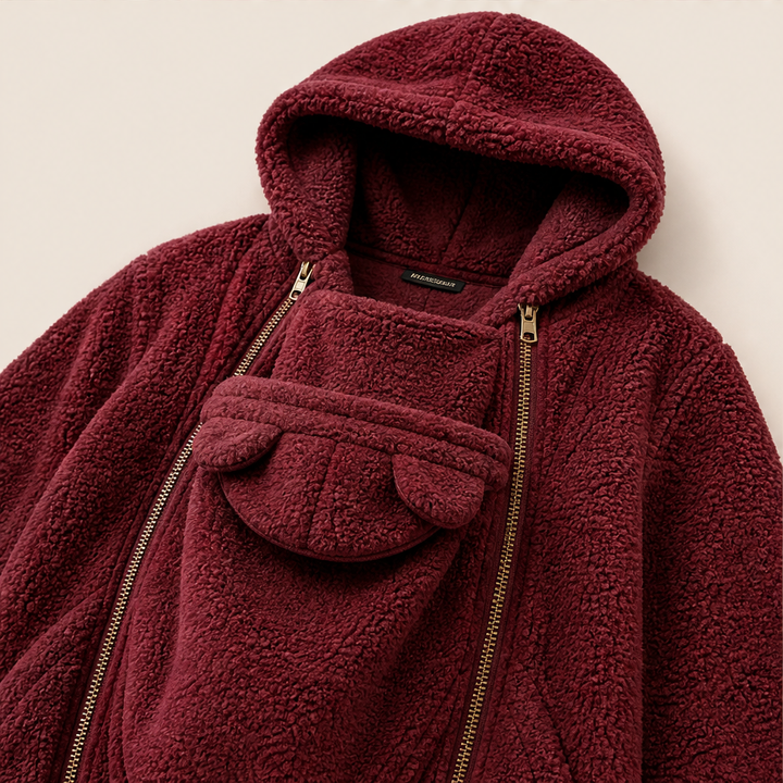 Mareike Damen Babytrage-Hoodie mit Kapuze und Reißverschluss-Einsatz